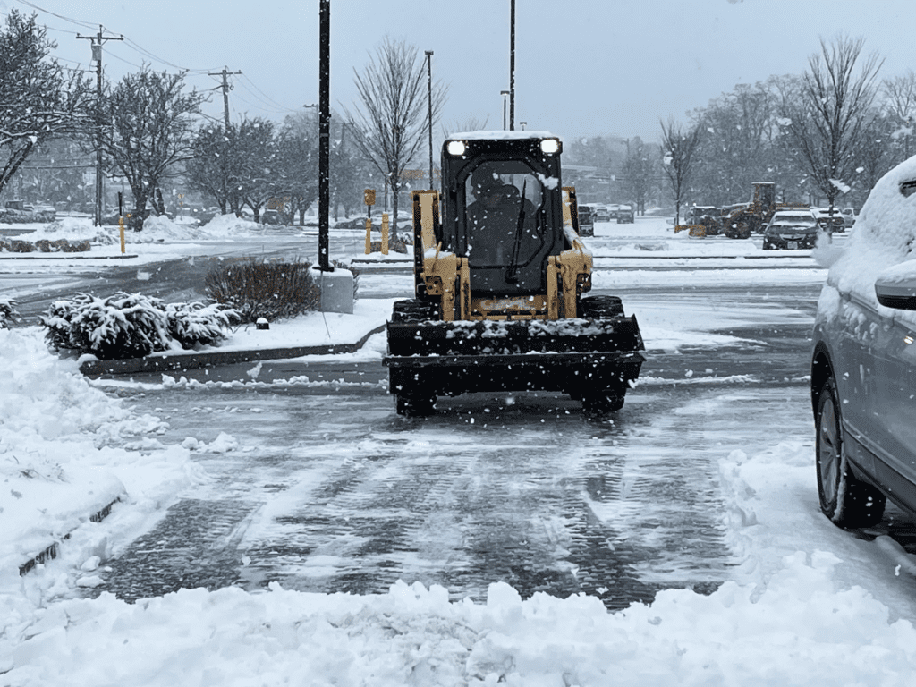 commercial snow plowing