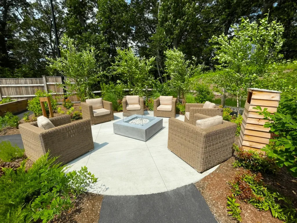 north shore fire pit installation
